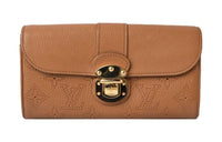 LOUIS VUITTON Leather Wallet Regular Women's Brown