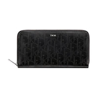 DIOR Cow Leather Wallet Unisex Black