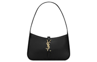 SAINT LAURENT Le 5 A 7 Mini Hobo Bag In Smooth Leather Noir