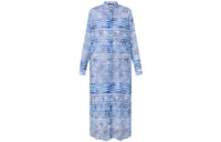 LOUIS VUITTON Long-Sleeved Dresses Women's Blue