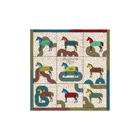 HERMES Mulberry Silk Silk Scarves Women's Multicolor