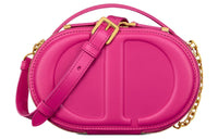 DIOR Cow Leather Camera Bags Crossbody Bag Shoulder Bag Women's Pink