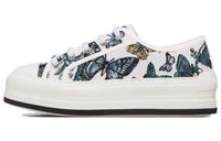 DIOR Walk'n'Dior Platform Shoes Low-Top Skateboard Shoes Women's Blue White