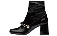 MIU MIU Naplak Ankle Boots Women's Black
