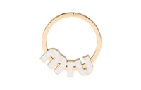 MIU MIU Keychains Unisex Gold