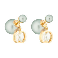DIOR Metal Earrings Women's Green