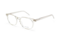 SAINT LAURENT Acetate Acrylic Irregular Shape Eyeglass Frames Women's Transparent