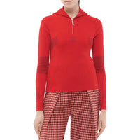 CHANEL Sweater Women's Deep Red