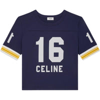 CELINE T shirt 70's Cropped CELINE Jersey Coton
