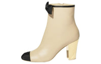 CHANEL Ankle Boots 8.5cm Women's Beige