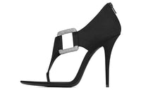 SAINT LAURENT Sean One Strap Sandals 11cm Women's Black