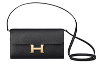 HERMES Constance To Go Epsom Leather Wallets Shoulder Bag Crossbody Bag Regular Women's Noir Black