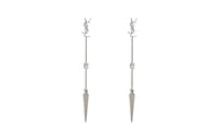 SAINT LAURENT Opyum Ysl Rhinestone Spike Earrings