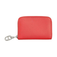 HERMES Evercolor Leather Card Holder Women's 0E Rose Texas Pink