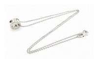 LOUIS VUITTON White Gold Necklaces Unisex Silver