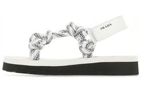PRADA Strap Sandals Women's White Black