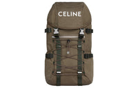 CELINE Cotton Backpack Men's Khaki