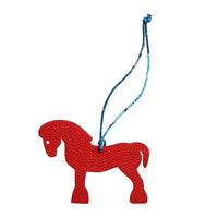 HERMES Silk Pendants Women's Red
