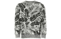 SAINT LAURENT Foliage pattern Crew Neck Jumper