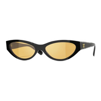 CHANEL Advanced Resin Rhinestone Butterfly Sunglasses Unisex Black