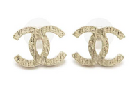 CHANEL Stud Earrings Women's Gold