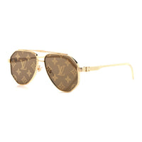 LOUIS VUITTON Aviator Sunglasses Men's Gold