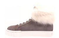 MIU MIU High Top Stylish Skateboarding Shoes Women's Gray
