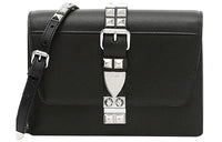 PRADA Cow Leather Messenger Bag Shoulder Bag Crossbody Bag Women's Black