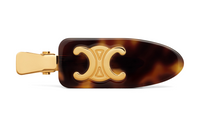CELINE Hair Clips Women's Brown
