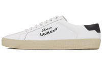 SAINT LAURENT Court Classic SL/06 Low White Black Women's