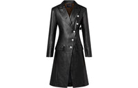 LOUIS VUITTON New Quarterly Products Of LV Leather Jackets Women's Black