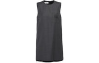 MIU MIU Grisaille Logo embroidered Mini Dress