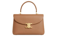 CELINE Soft Cow Leather Shoulder Bag, Crossbody Bag, Handbag Medium Size Women's Bronze