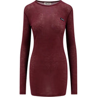 MIU MIU Long-Sleeved Dresses Women's Red