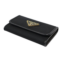 PRADA Nylon Keychains Women's Black