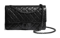 CHANEL So Black2.55 Leather Shoulder Bag Crossbody Bag Women's Black
