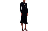 CHANEL SS21 Long-Sleeved Dresses Women's Black