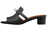 HERMES Slide Slippers Women's Black