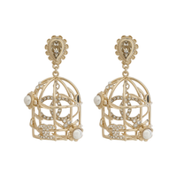 CHANEL Earrings Women's Gold