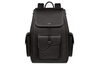 DIOR Saddle Grained Calfskin Backpack Men's Black