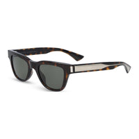 SAINT LAURENT Acetate Metal Resin Square Sunglasses Unisex Havana
