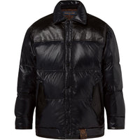 LOUIS VUITTON Leather Accent Puffer Jacket