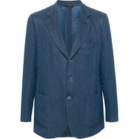 Loro Piana Single-breasted Washed-denim Blazer