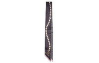 CHANEL Silk Scarves Women's Black