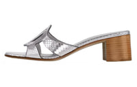 LOUIS VUITTON Isola Rubber Sole Slip-Resistant Slide Slippers Women's Silver