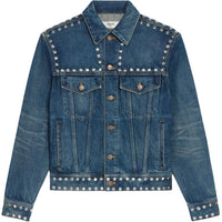 CELINE Studded 70's Denim Trucker Jacket