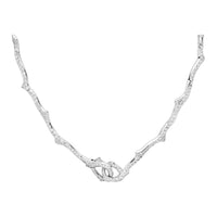 DIOR Diamond Necklaces Women's Silver