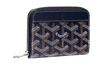 GOYARD MATIGNON Canvas With Leather Wallets Coin Purses Mini Women's Dark Blue