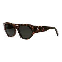CELINE Acetate Rectangular Sunglasses Women's Tortoiseshell