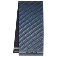 DIOR Sheep Wool Knit Scarves Women's Marine Blue